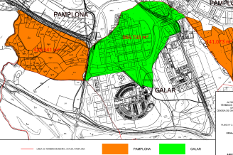 Pamplona y Galar permutan terrenos para ordenar el futuro de Donapea