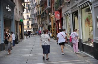 Campaña de "compras encadenadas" en el Casco Viejo de Pamplona