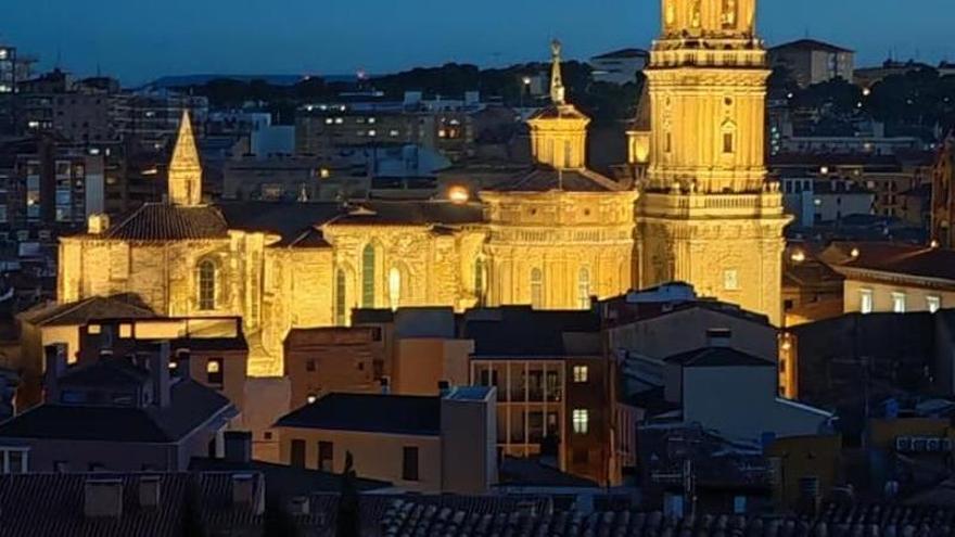 La Catedral de Tudela estrena nueva iluminación ornamental exterior